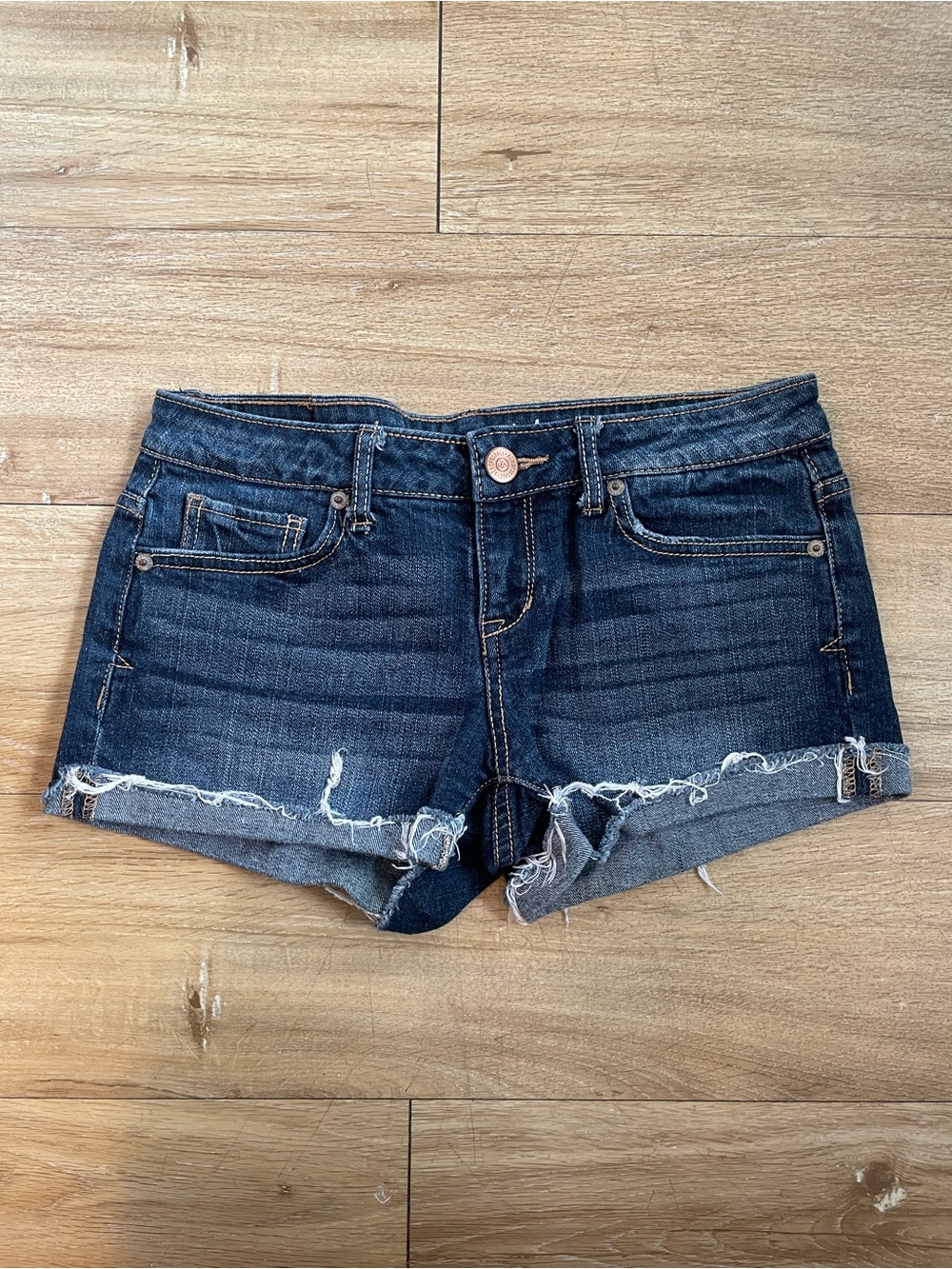 Aeropostale Dark Blue Denim Cutoff Shorts